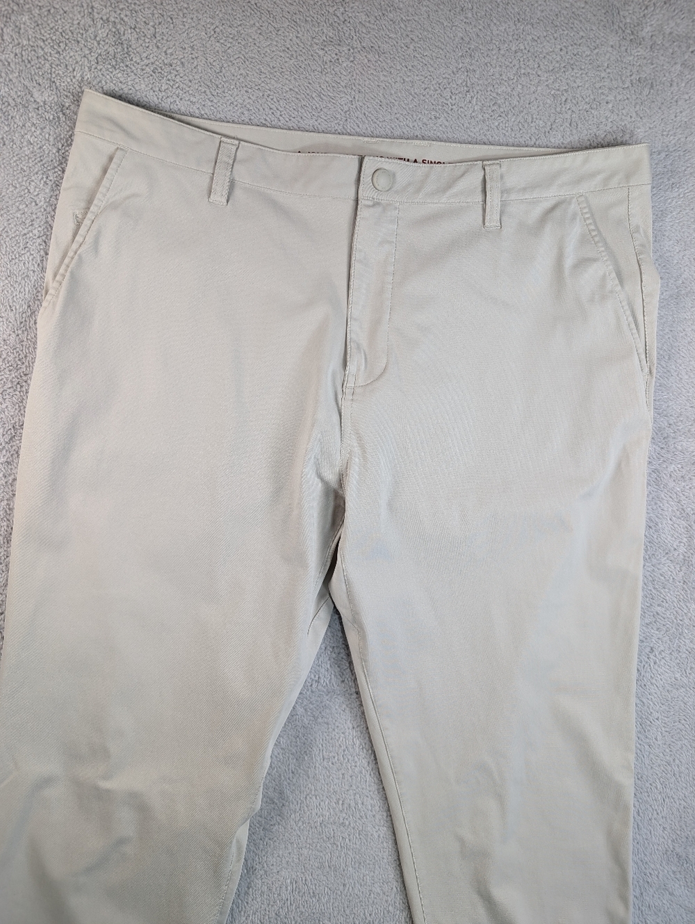 Rhone Commuter Pants 38x32 Stone Beige Performance Stretch Golf Mens